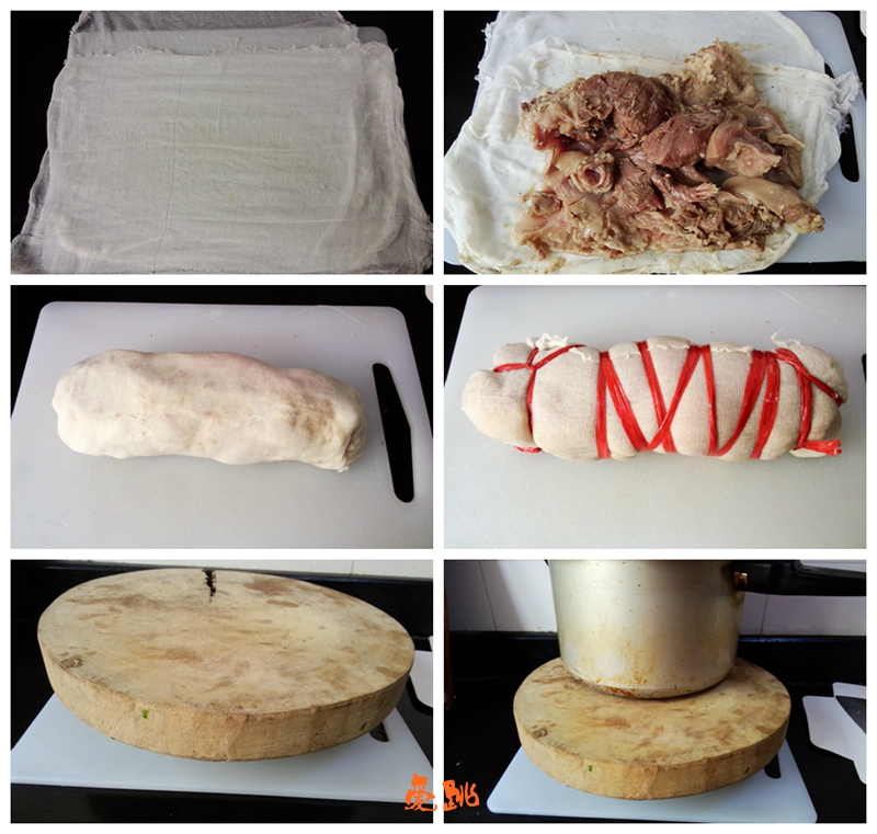 上海白切椒盐猪头肉,白切猪头肉视频教程