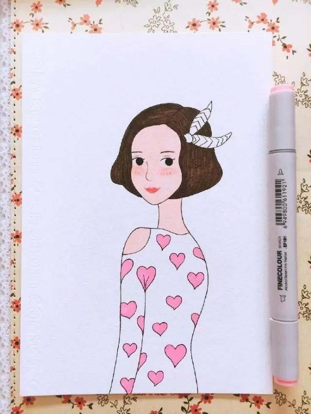 手绘头发涂色教程马克笔,touch马克笔80色手绘教程