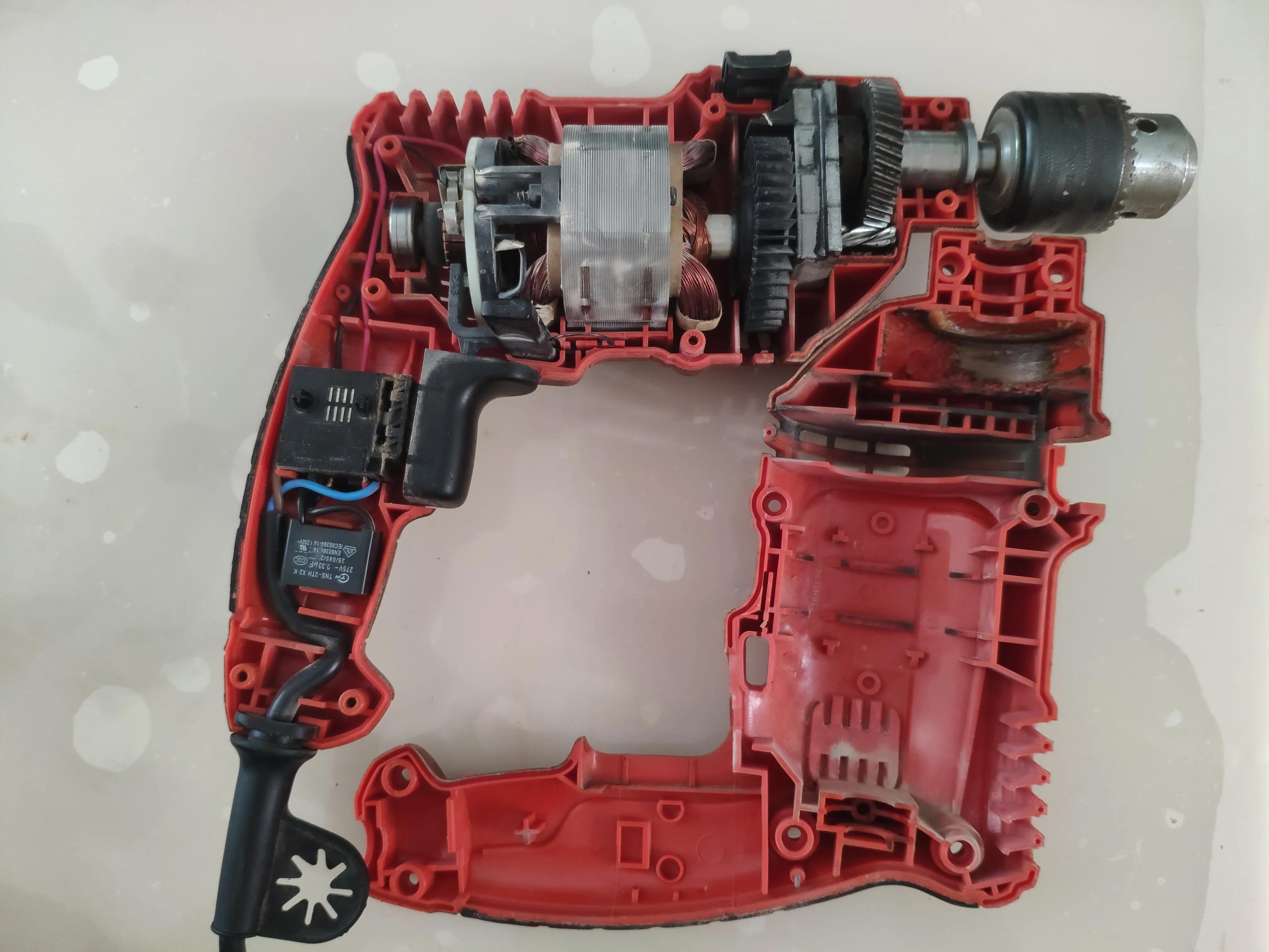 百得冲击钻拆解视频,沪工冲击电钻拆解与安装