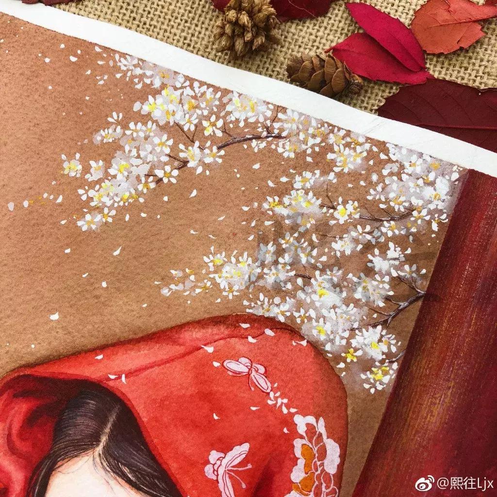 古风绘画线描,100张绝美古风女线描手绘