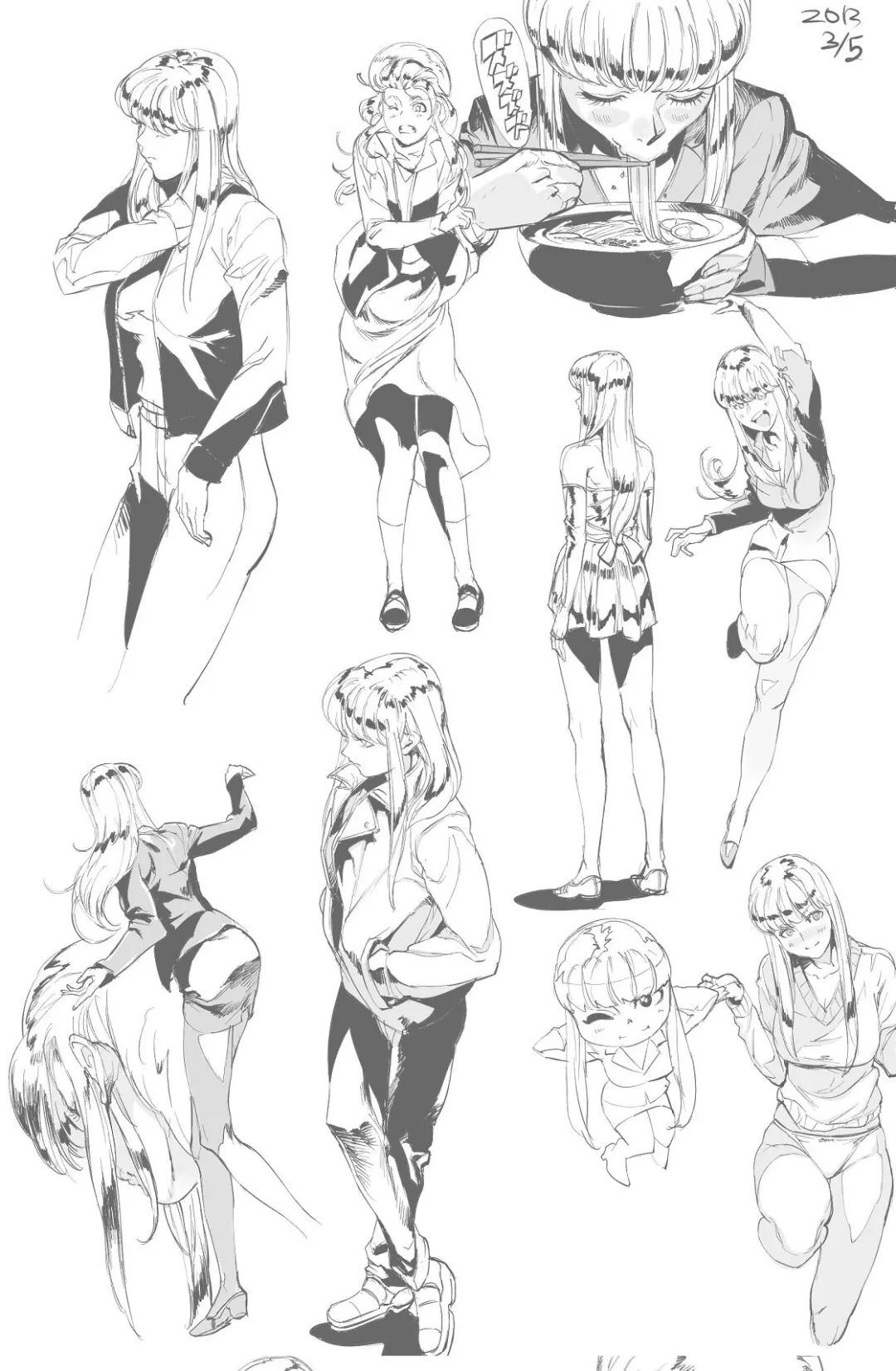 人体动态参考图,人体动态练习图