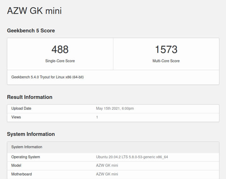 零刻（Beelink）GKmini评测：Intel赛扬J4125miniPC测评