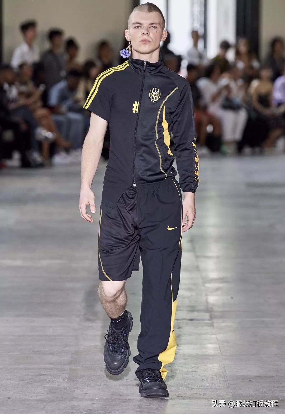 拼接设计潮流套装,拼接服装系列款式图大全