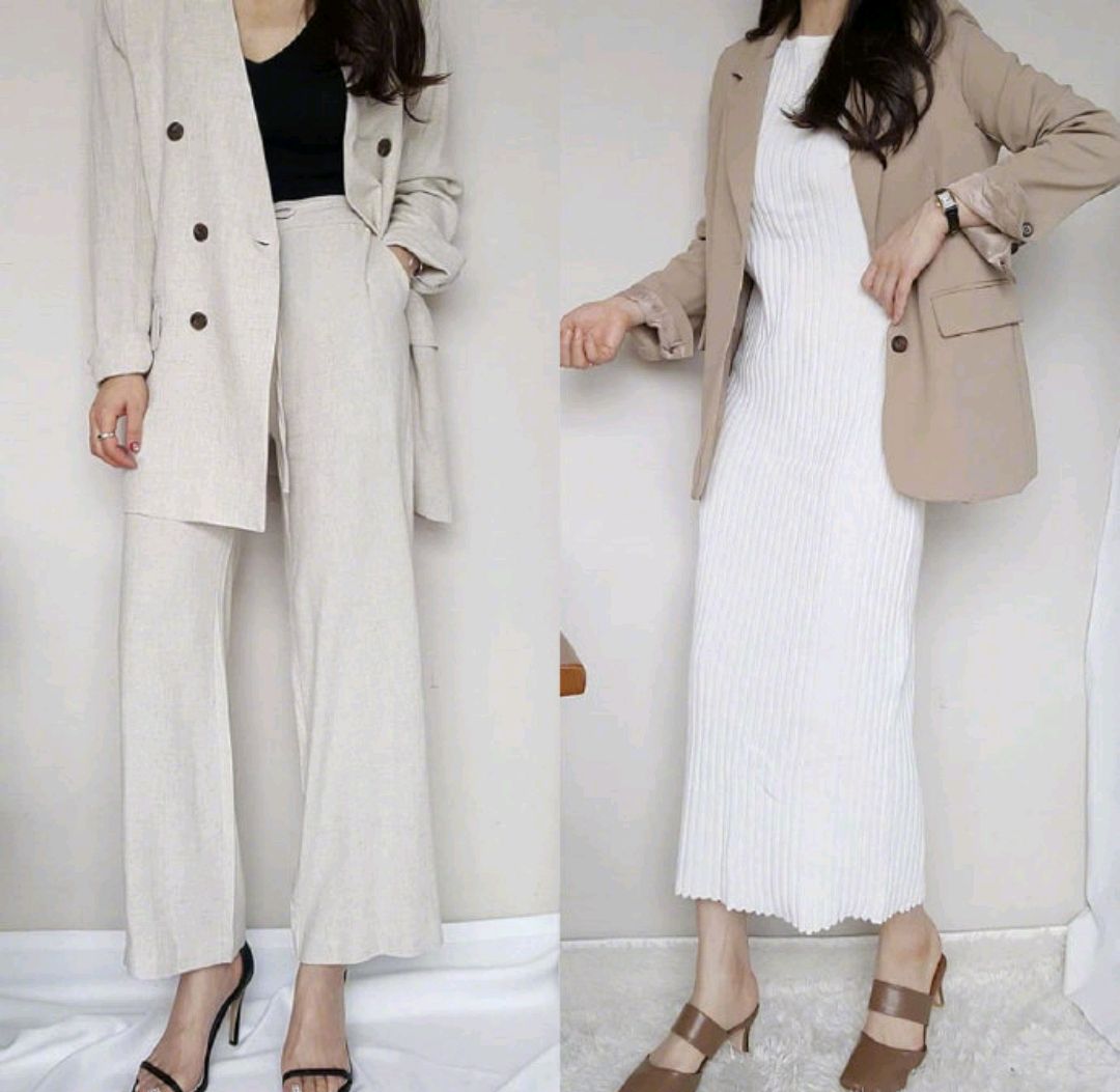 不挑人的气质风穿搭秋天这样穿,秋天慵懒风穿搭示范简约随性