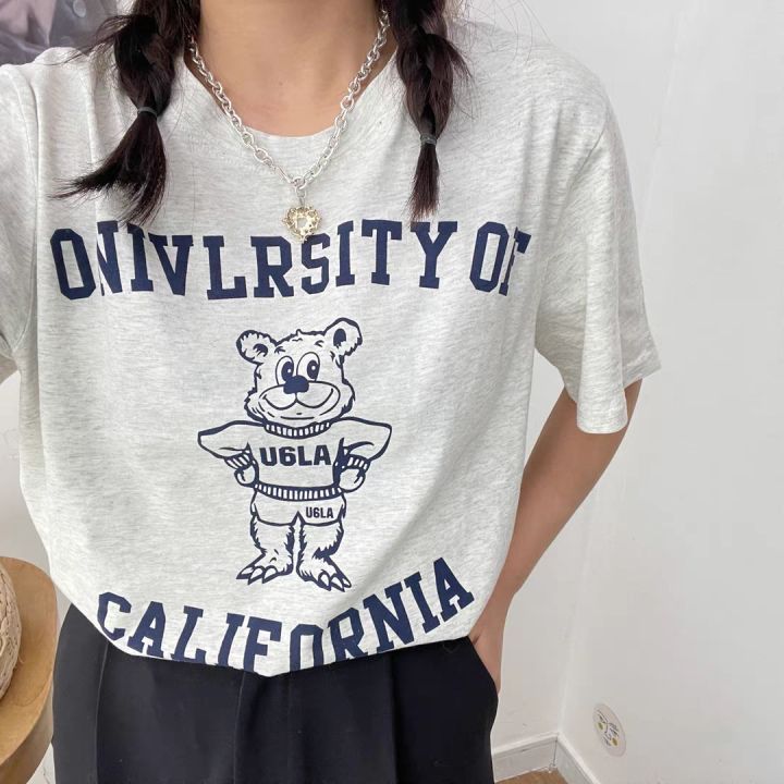 韩系ins简约风t恤,适合各种场合穿的大版潮流t恤