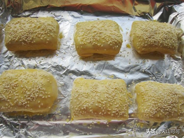 香酥金丝火烧怎么做,带颜色油酥火烧的正宗做法