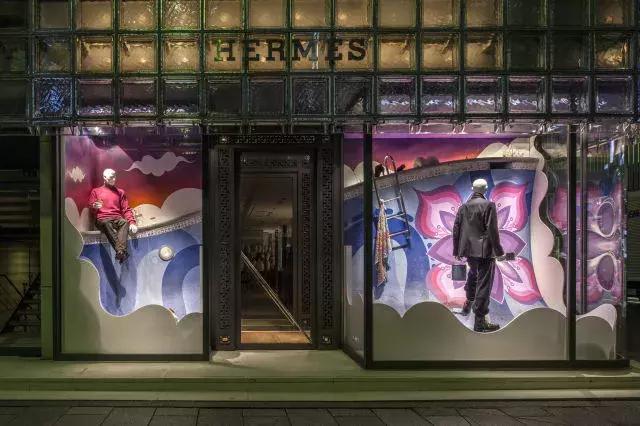 2016年成都爱马仕橱窗,爱马仕东京银座橱窗设计