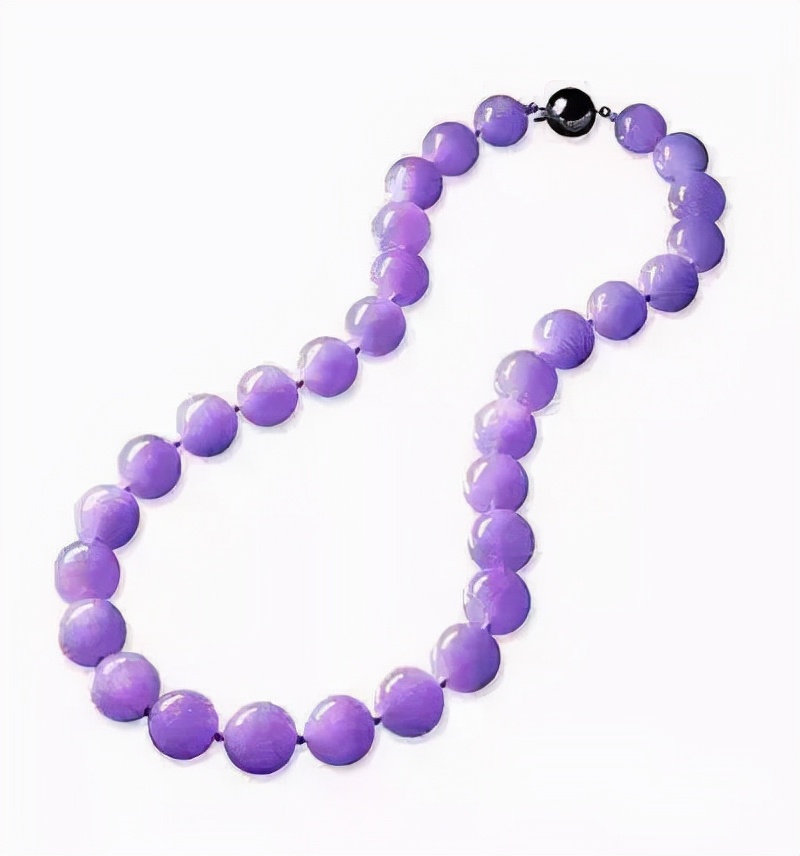 紫罗兰翡翠见光图片,紫色的翡翠都会见光失色吗