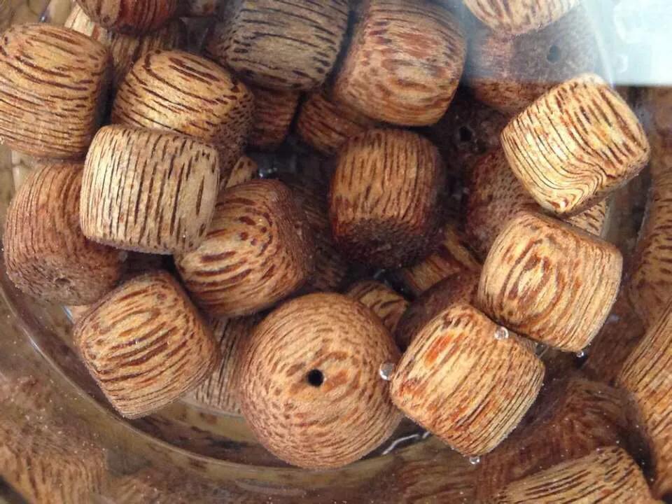 富森红土黄油桶形念珠