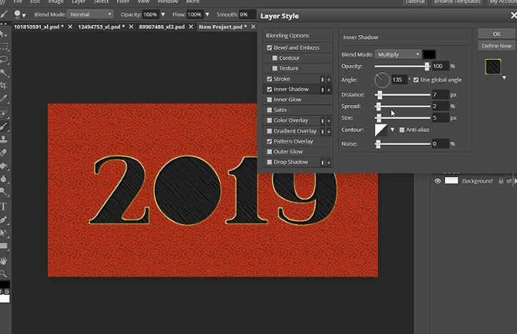 2019年新年贺卡图片,新的一年的新年贺卡