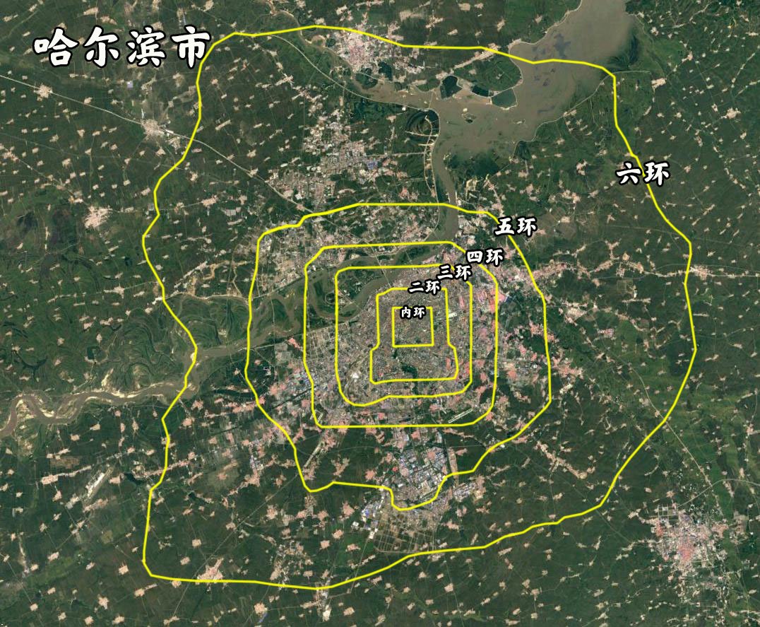 同比例面积城市对比,北京五环图对比各大城市