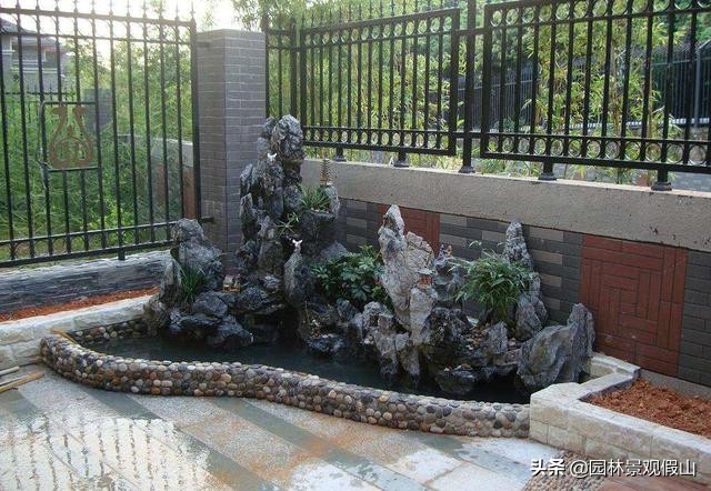 假山流水景观制作,假山造型制作教程