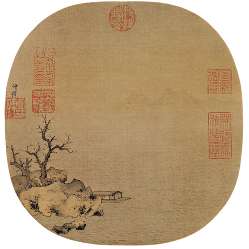 用铅笔画五元山水画,五元山水画