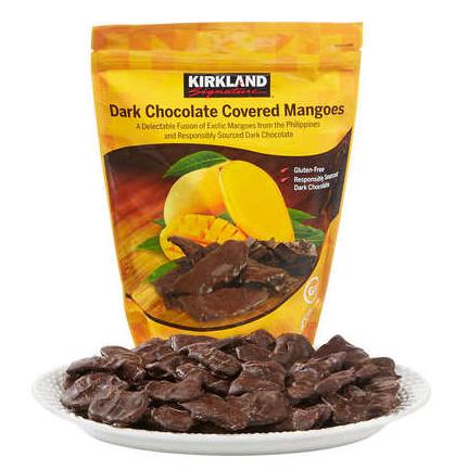 椰奶巧克力芒果干,巧克力酱芒果干