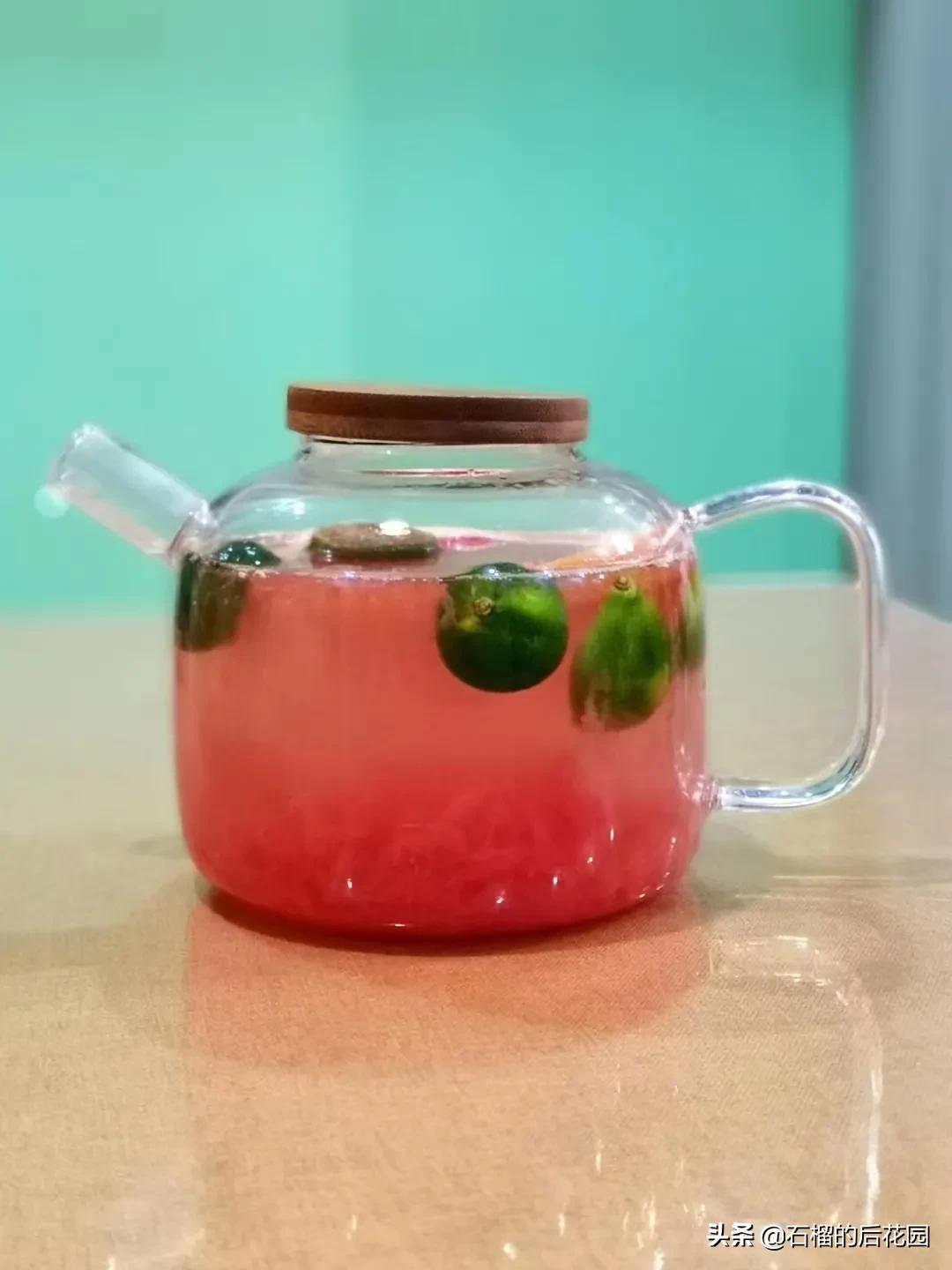 颜值超高又好喝的绿茶冰饮,西柚高端饮料