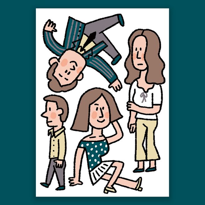 超可爱的手绘简笔画,简单的Q版简笔人物绘画