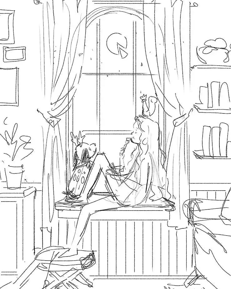 画风堪比宫崎骏,写实韩系画风画师