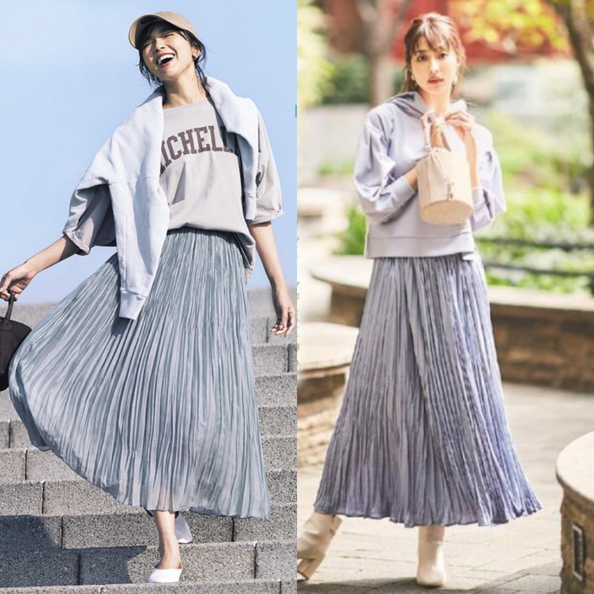 大红雪纺裙中长款高腰显瘦长裙,半身裙长裙垂坠感夏季显瘦雪纺