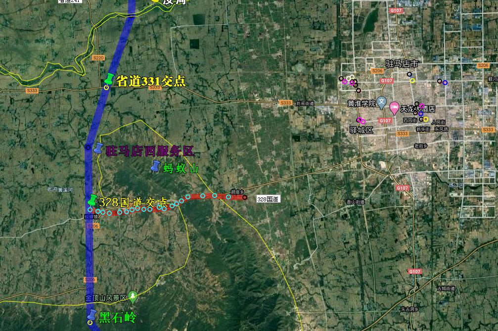 驻马店许信高速最新路线,驻马店2022东西向高速规划