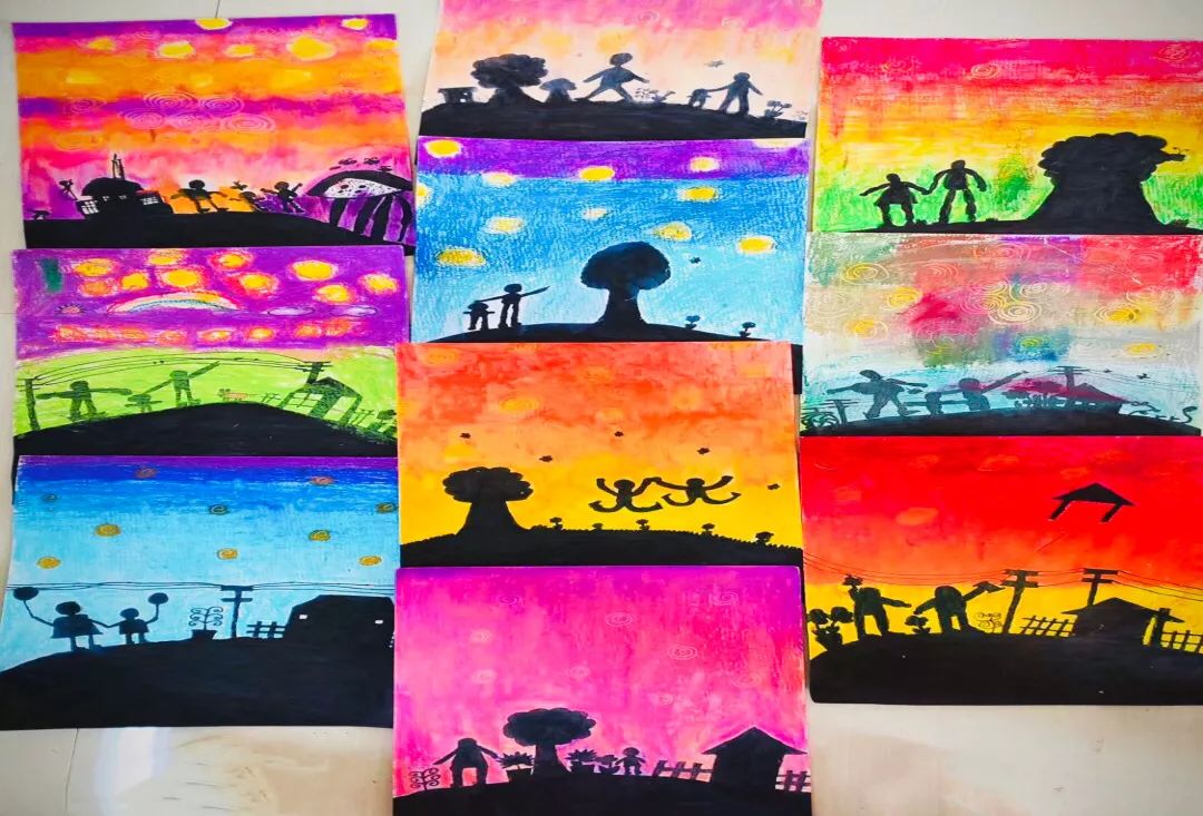东莞特色绘画作品图片,送教下乡绘画