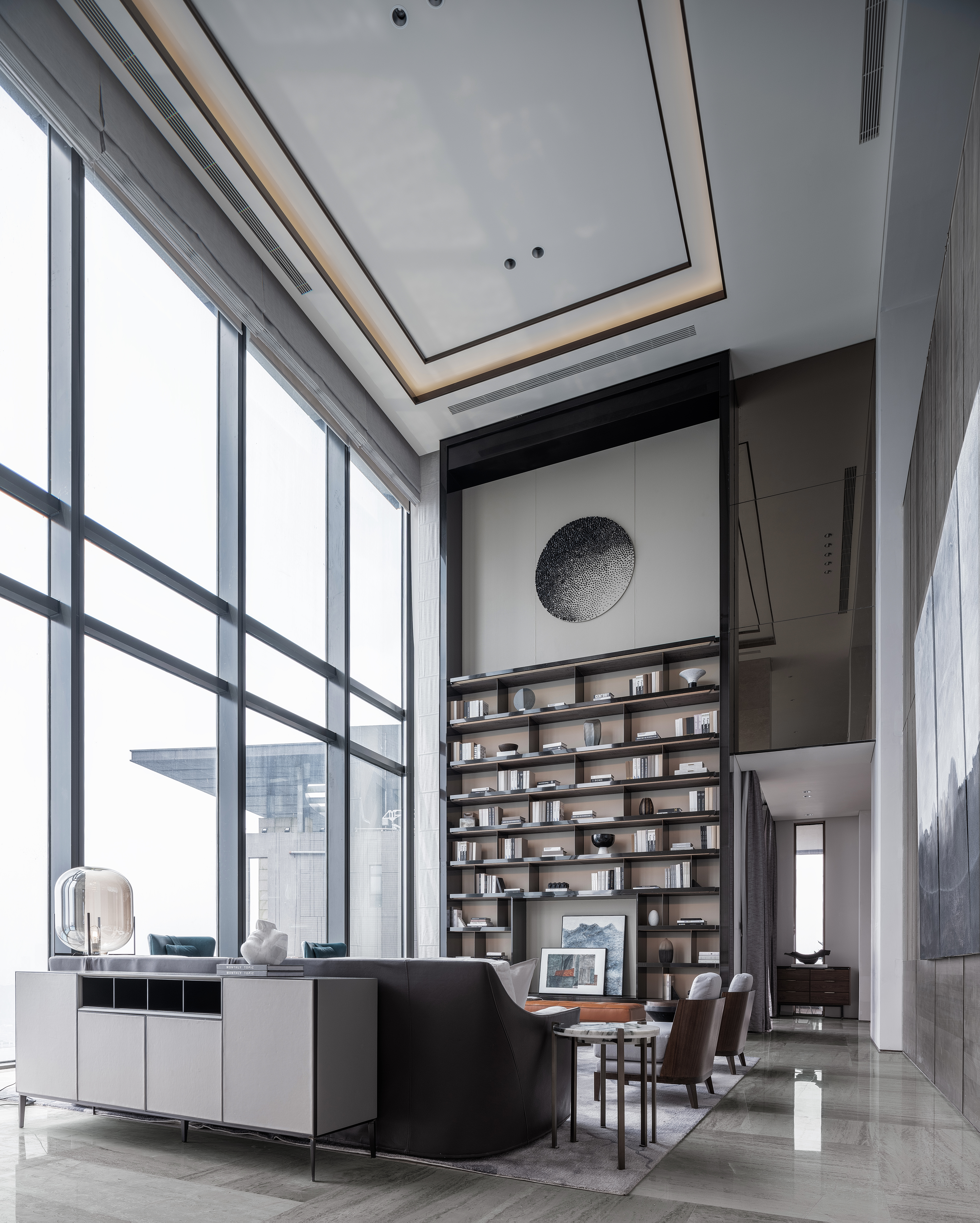 中式装修风格样板房图,桃花源120平中式风格样板房