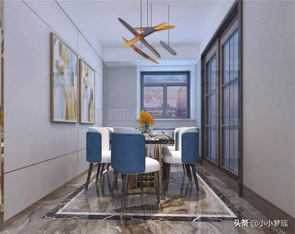 西宁万科城现代轻奢案例赏析,中城国际城二期装修样板