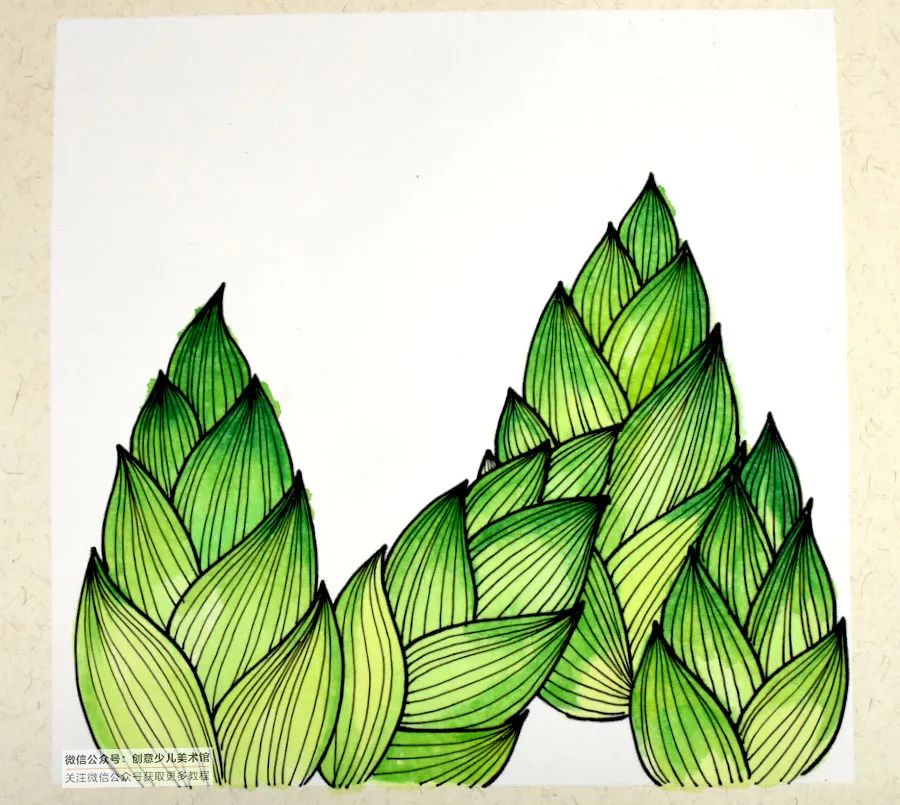 雨后春笋儿童画图片,儿童画春天春笋