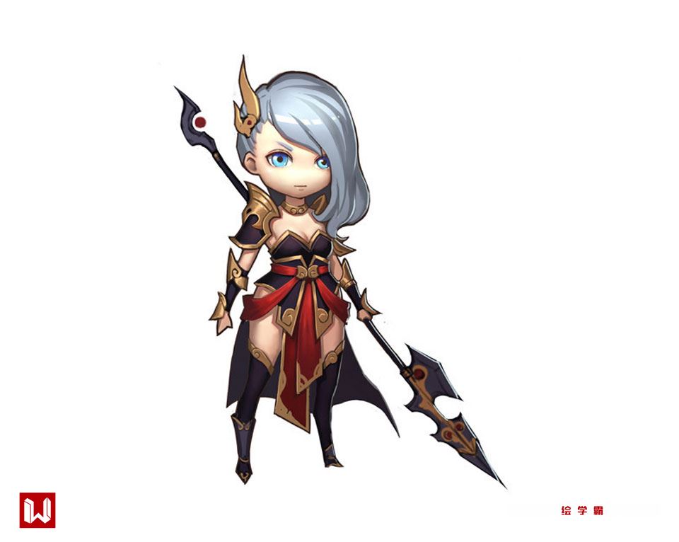 q版人物脸部上色教程板绘,q版上色教程ps