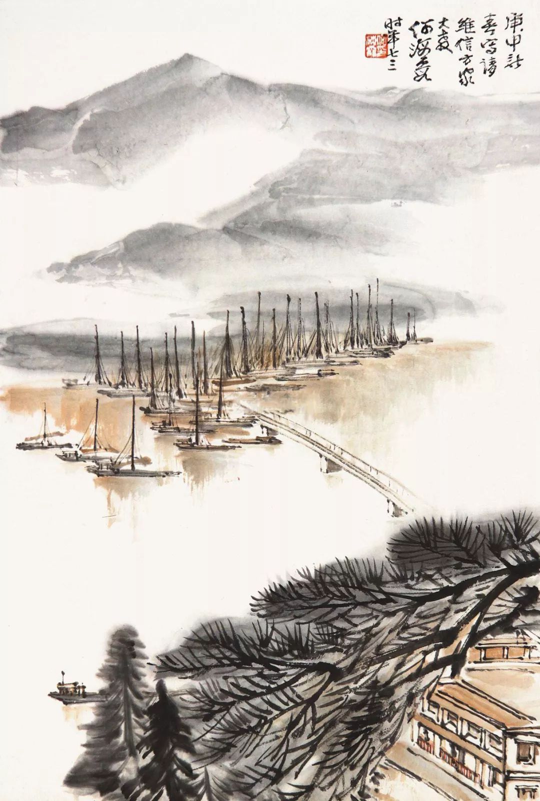 陈继儒山水画作品欣赏,陈良宗山水画作品欣赏