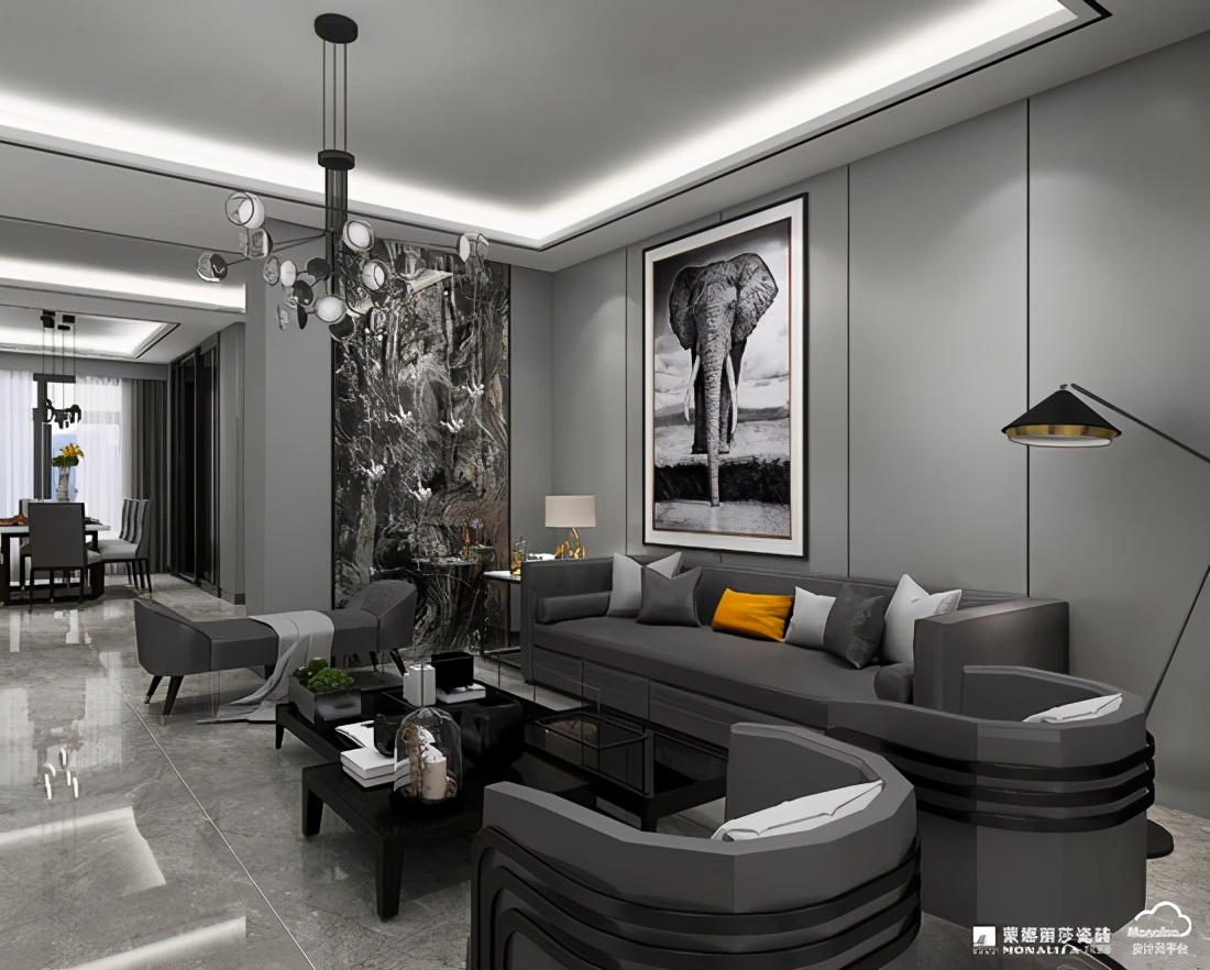 装修分享|用陶瓷大板打造高级灰的家,美腻了