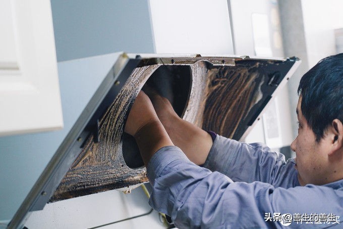 美的油烟机官方专业清洗,美的智慧生活侧吸油烟机深度清洗