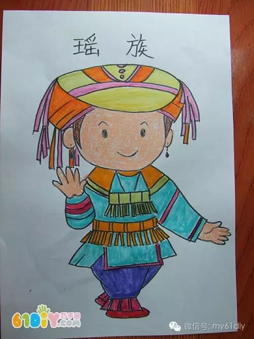 各族儿童简笔画的图片,56民族儿童简笔画大全