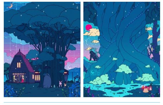 创意爱心插画素材,插画大全100张