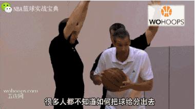 「篮球教学」掌握正确的传球姿势，队友挡拆后才能舒服地插进去
