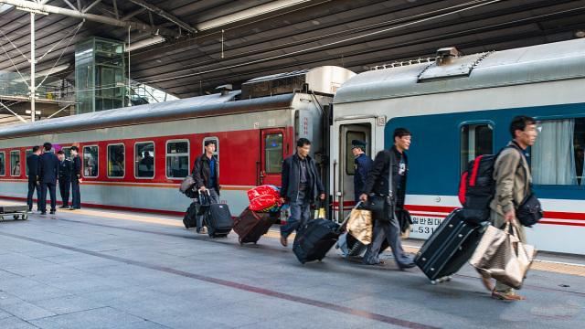 旅游朝鲜,朝鲜火车旅游