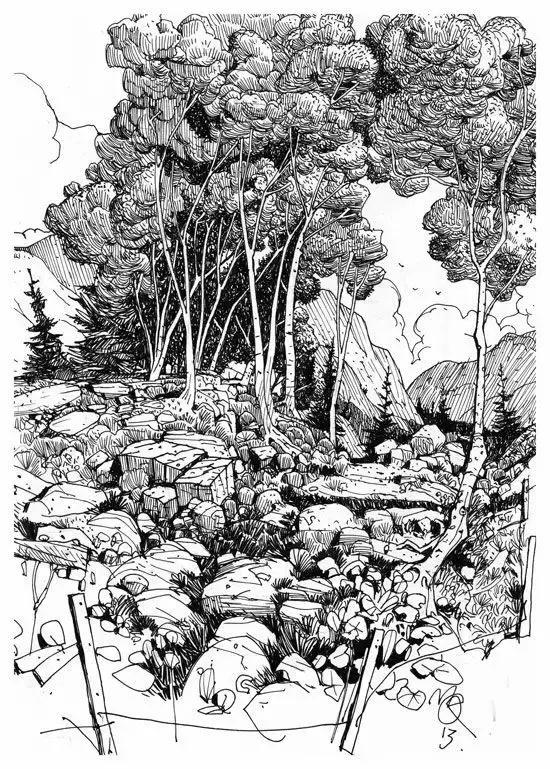 风景速写的好处,风景速写简单显高级