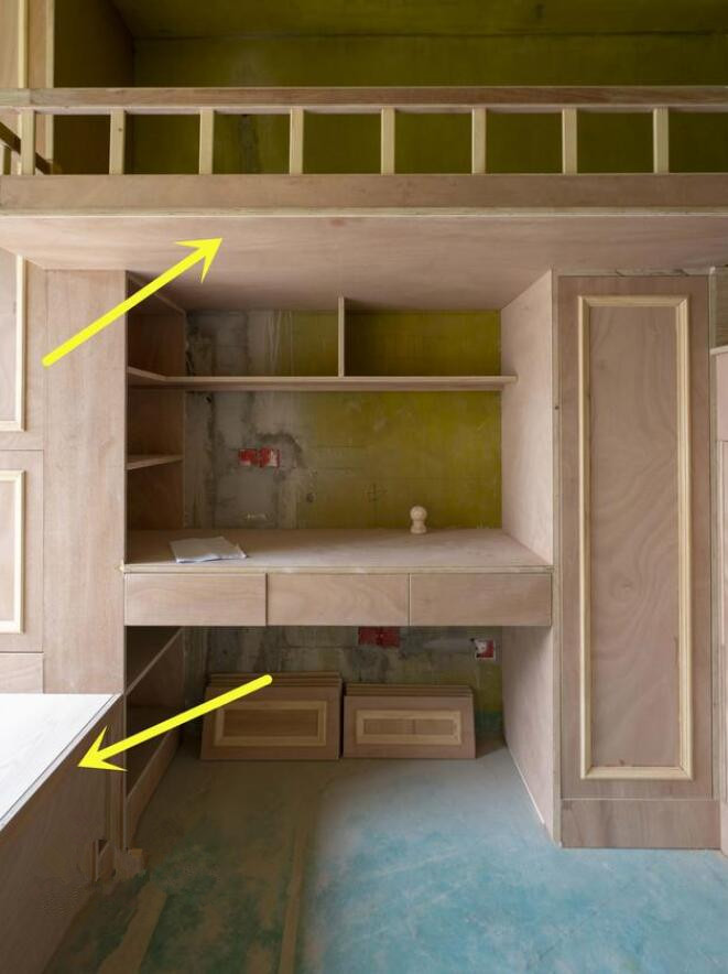 花8千块叫木工做上下床,还是第一次见这种床,连衣柜书桌都有了