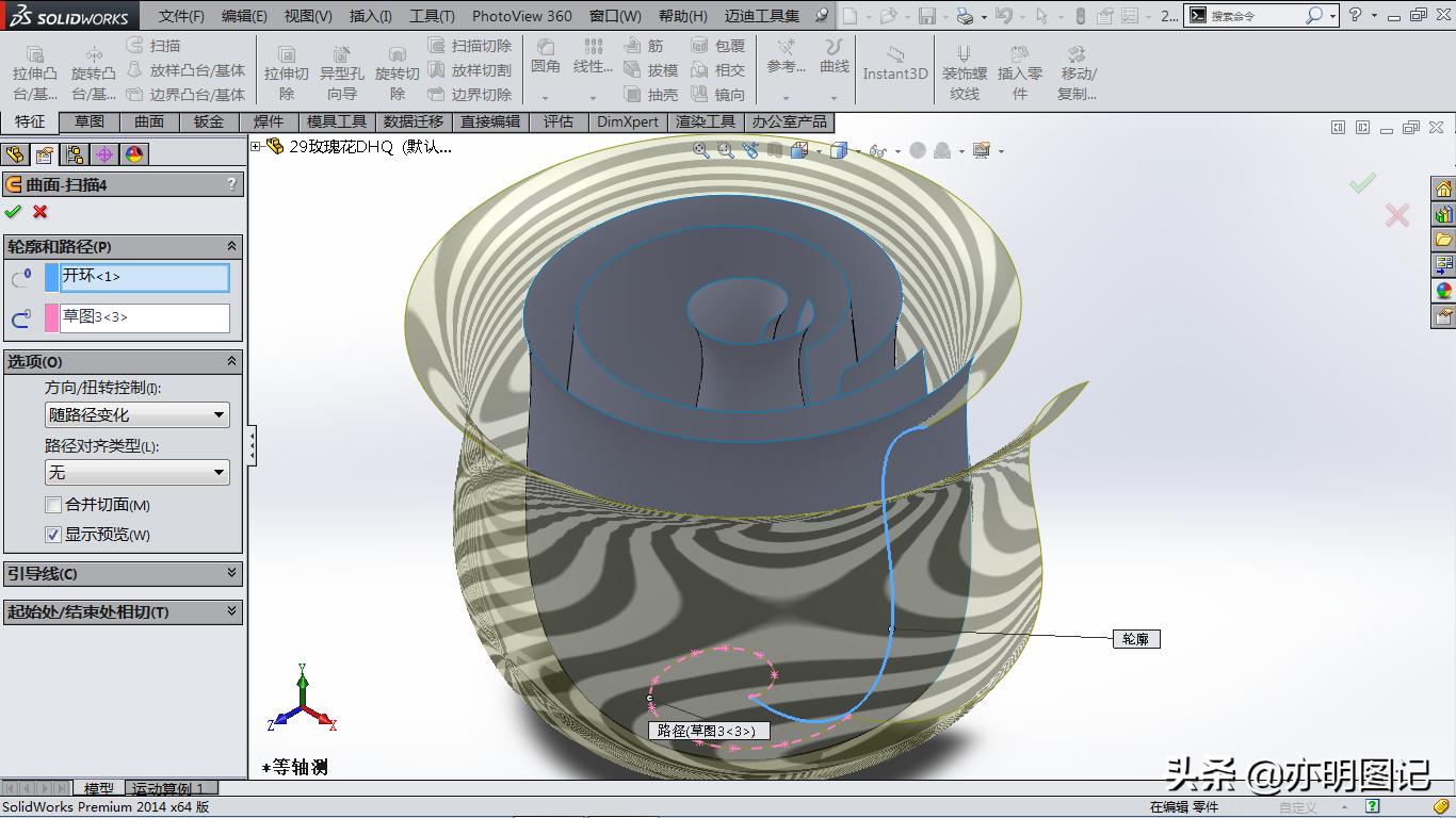 solidworks玫瑰花建模教程,玫瑰花建模solidworks尺寸图