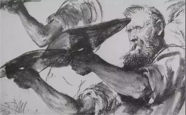 阿道夫门采尔速写作品,门采尔高清速写作品图片