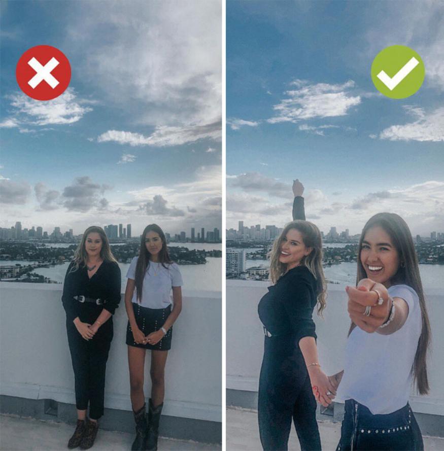 最好看又不显胖的拍照姿势,拍照怎么摆pose不显胖