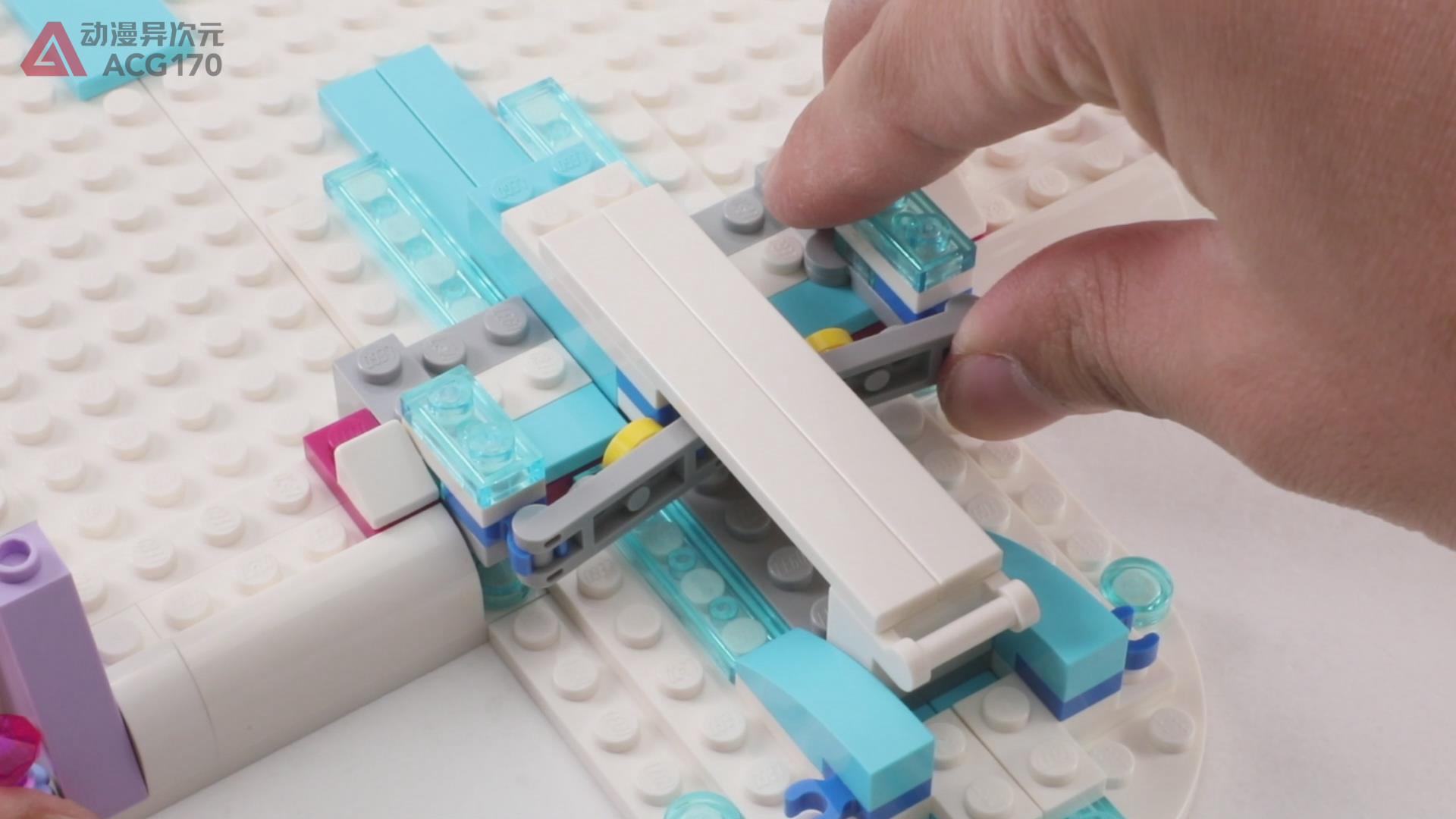 迪士尼冰雪城堡乐高教程,乐高冰雪奇缘艾莎城堡拼装视频