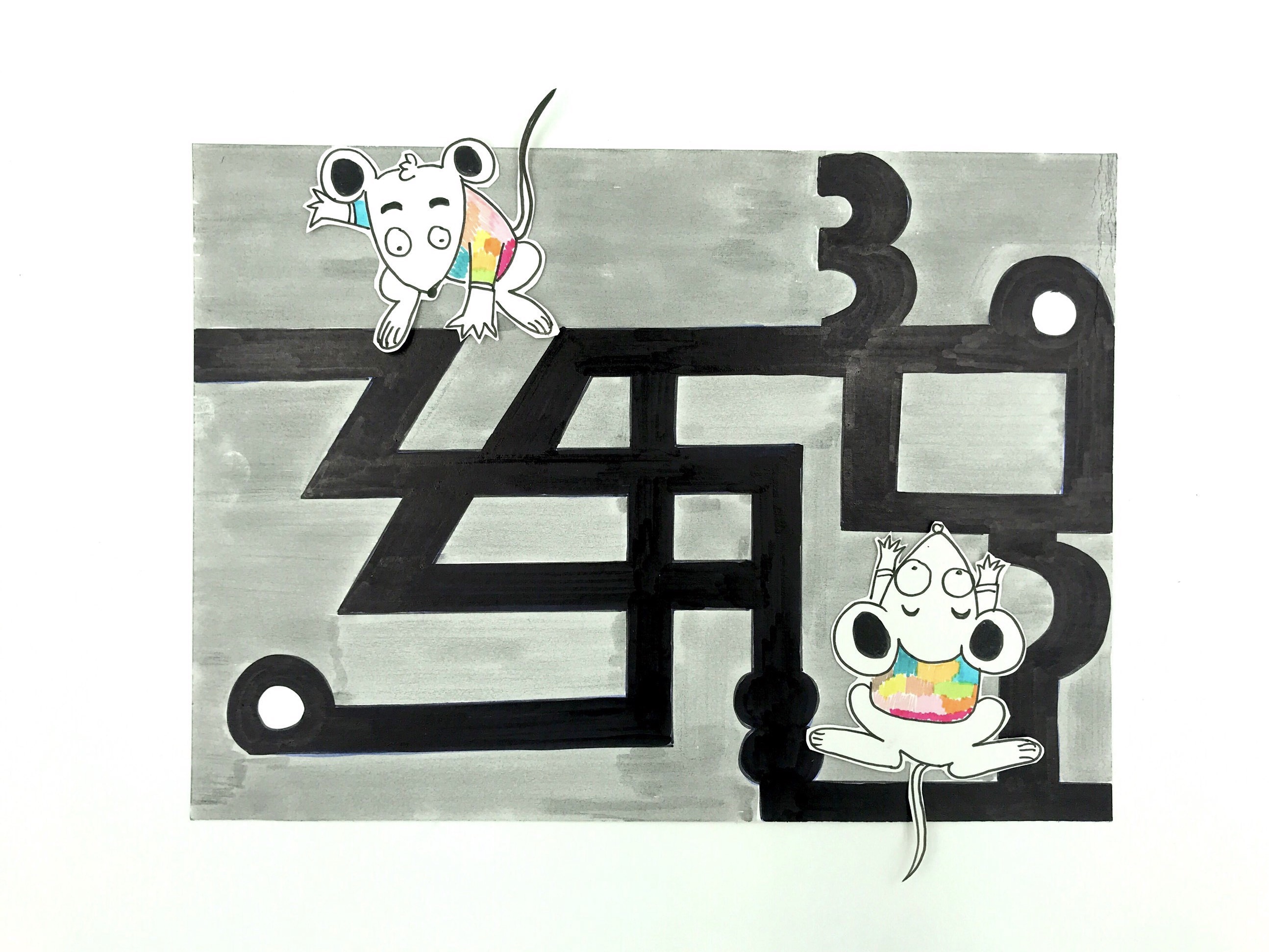 用马克笔涂色的数字画,马克笔1-10数字画