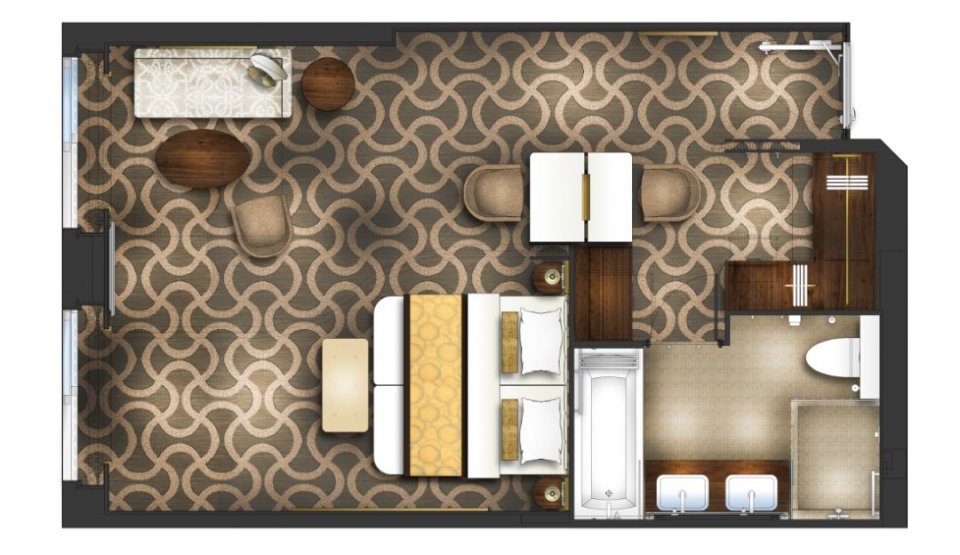 世界梦号邮轮全图,全球最大海上超级城堡