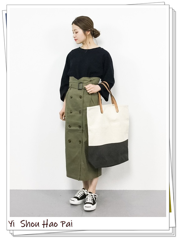 风衣半身裙中长款秋冬穿搭,风衣半裙同系列