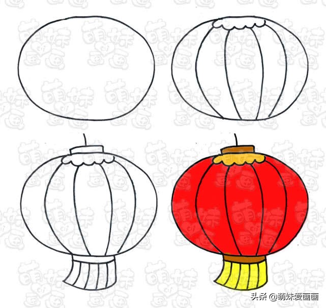 元宵节的灯笼怎么画好看,元宵节的灯笼怎么画又简单又好看