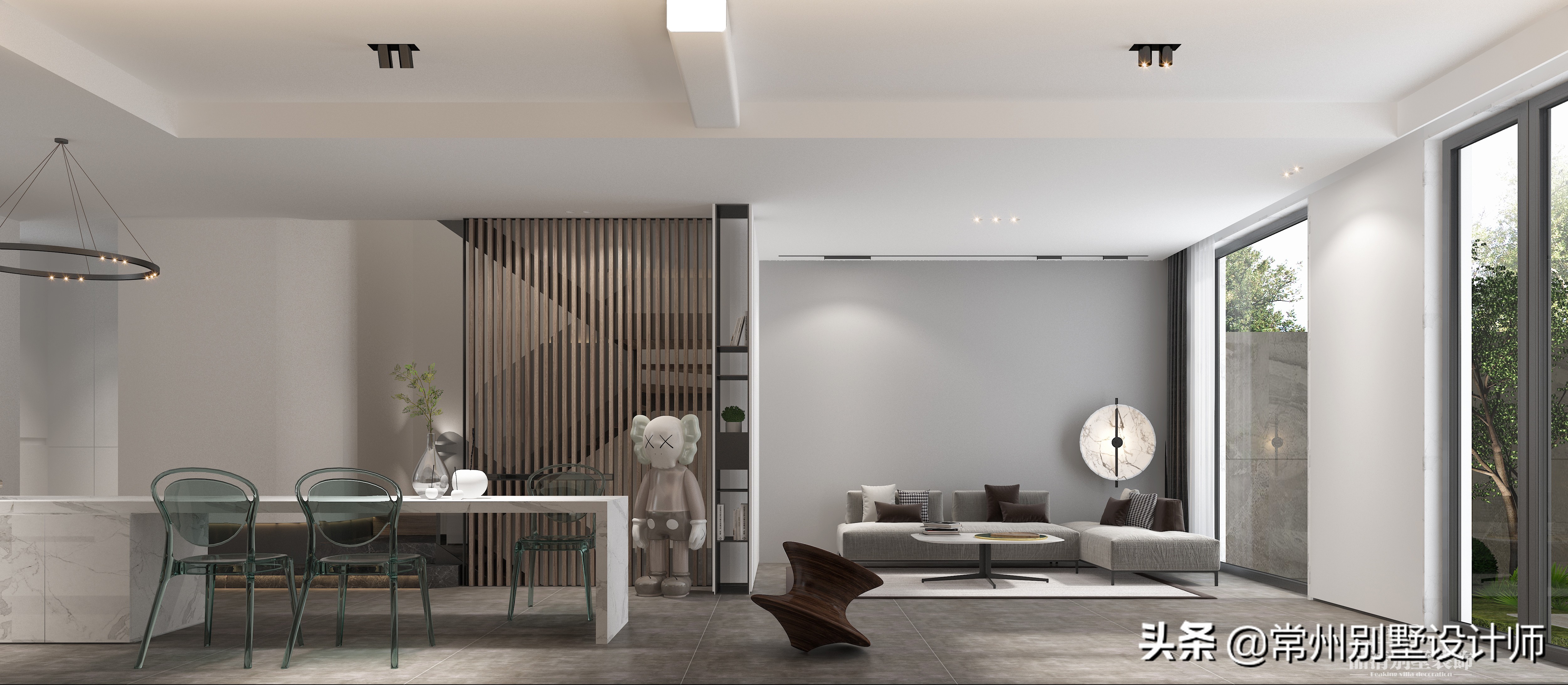 现代风格常州别墅装修实景案例,常州别墅装修现代轻奢风格