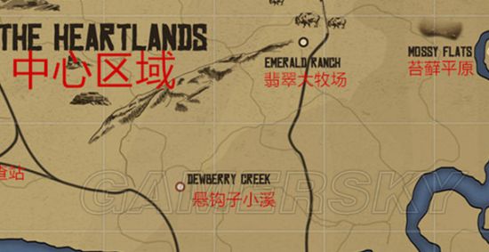《荒野大镖客2》最完整各个城镇与山川沼泽的地图位置详解