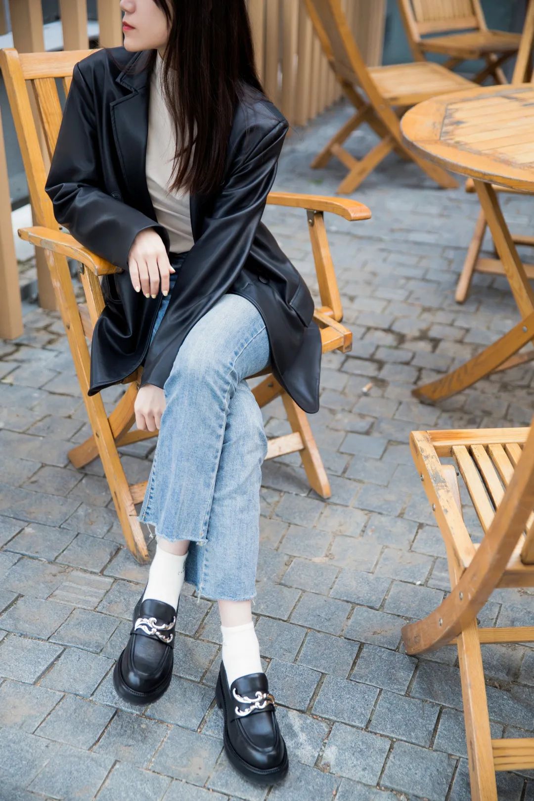 抖音爆火的乐福鞋女款,今年超火高档女鞋乐福鞋