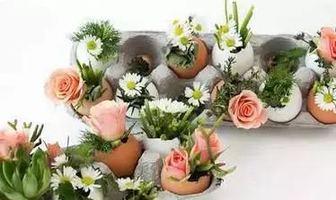 鸡蛋壳托盘手工作品创意,鸡蛋壳手工制作创意粘贴墙面画