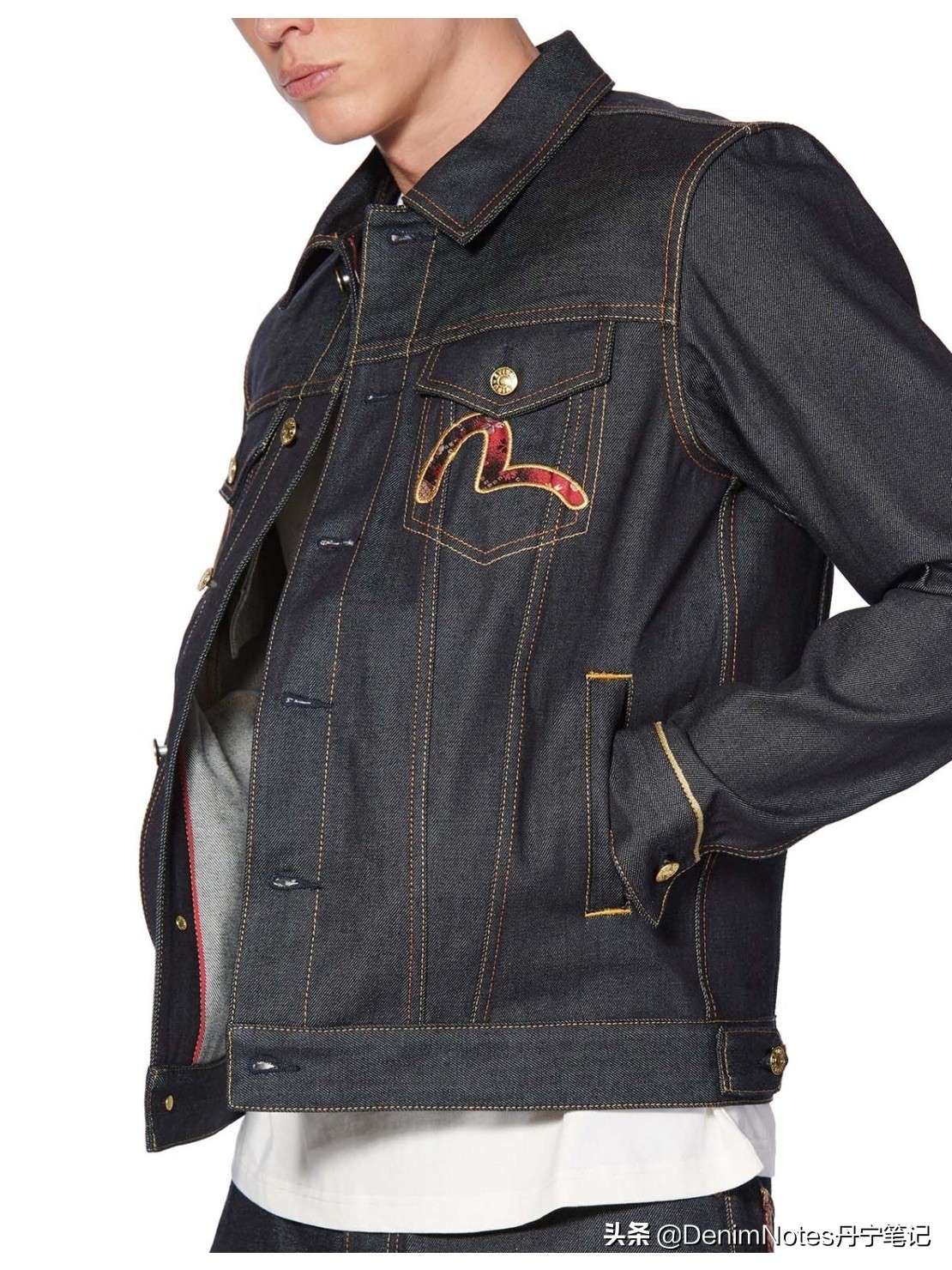 金鼠贺岁，Evisu推出鼠年限定金色布边牛仔夹克